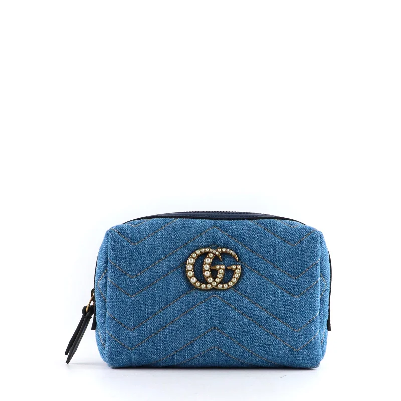 GUCCI - Pochette GG Marmont en denim