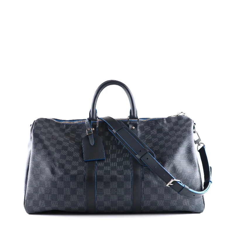 LOUIS VUITTON - Sac de voyage Keepall 45 en toile damier graphite édition limitée