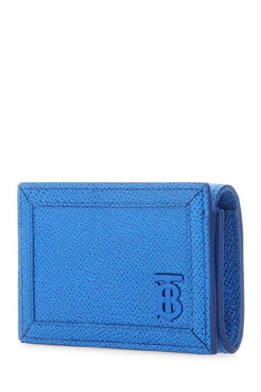 Burberry Man Turquoise Leather Card Holder