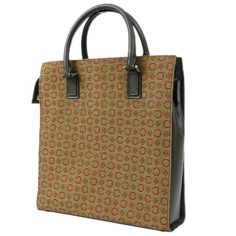 Celine Macadam Tote Handbag Green 97629