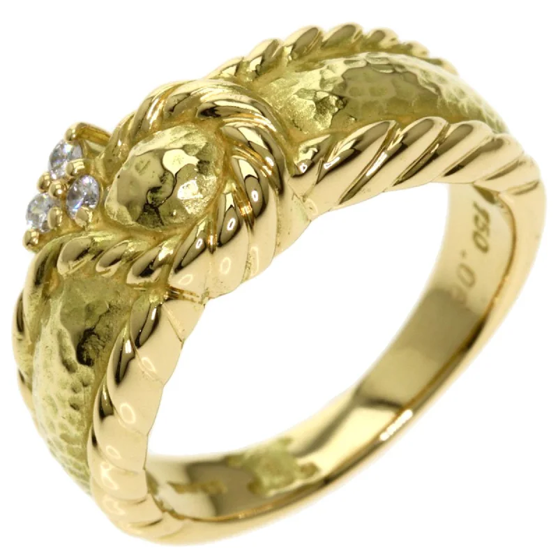 Celine Diamond Ring / K18 Yellow Gold Ladies Celine