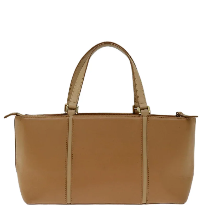 BURBERRY Hand Bag Leather Beige  bs12474