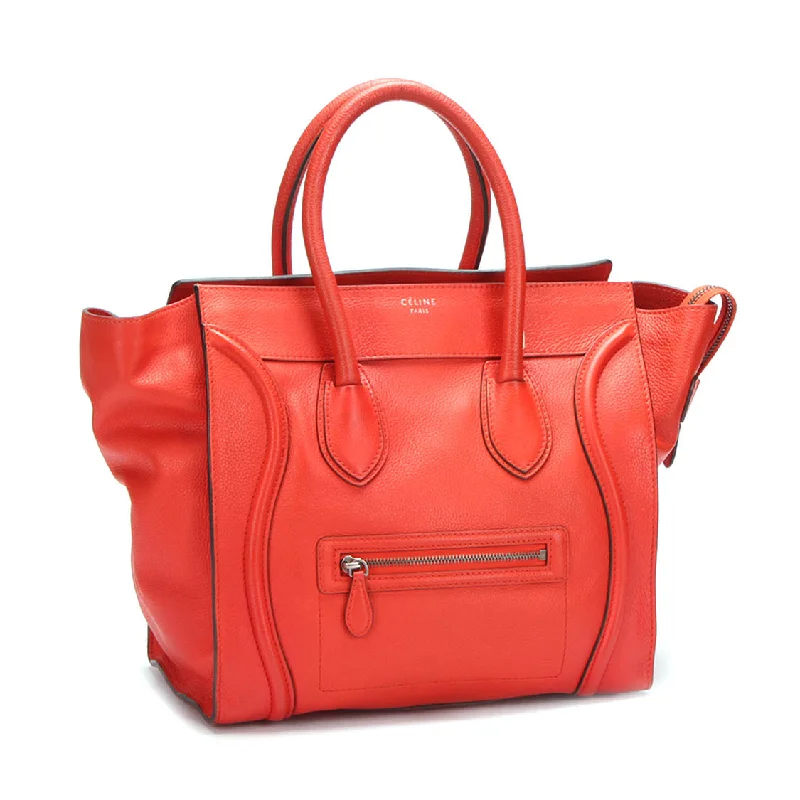 Celine Leather Luggage Tote Bag