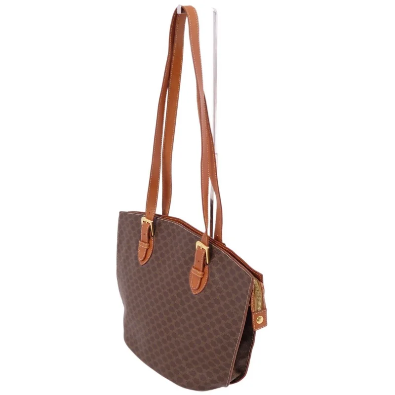 Celine Bag Handbag Tote Triomphe Macadam Women's Brown