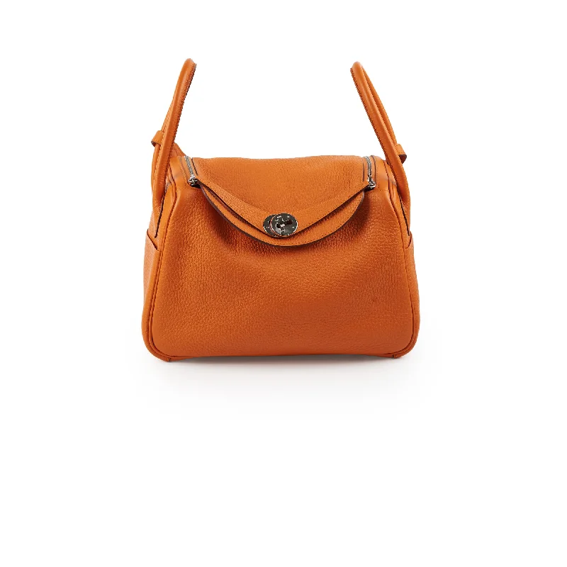 Hermes Lindy 26 Clemence Orange - C Stamp