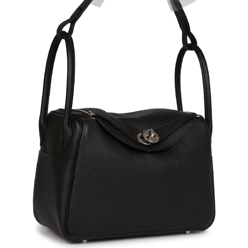 Hermes Lindy 26 Black Clemence Palladium Hardware