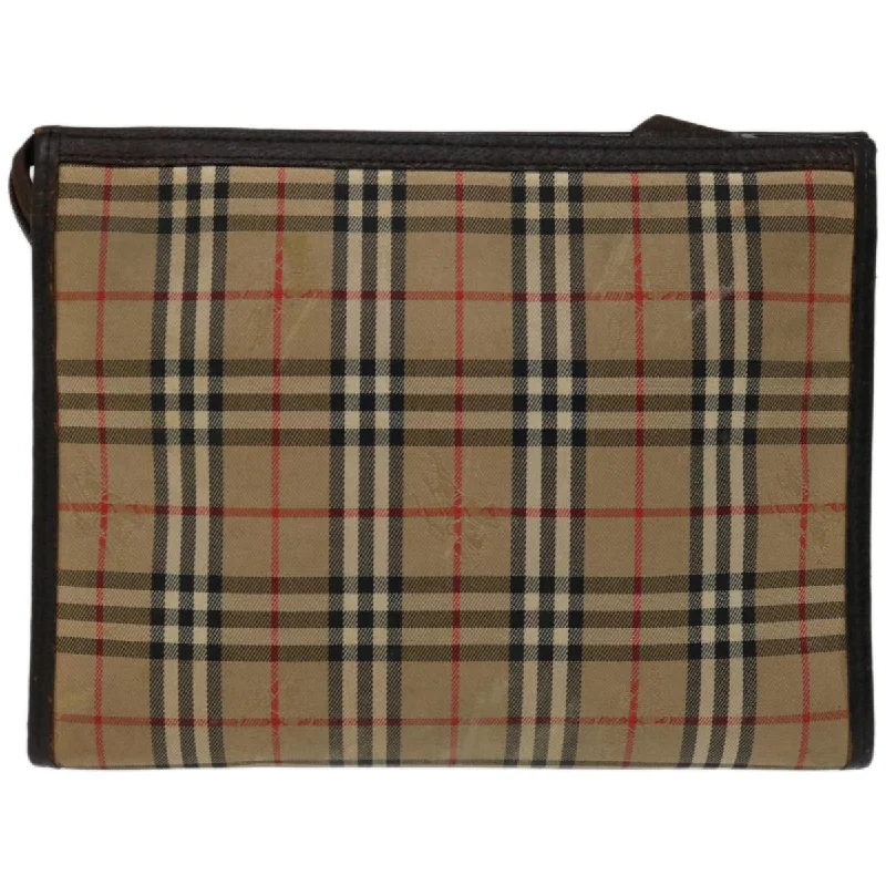 BURBERRY Haymarket Clutch Bag