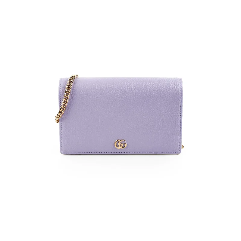 Gucci Marmont GG Wallet on Chain WOC Lilac/Yellow