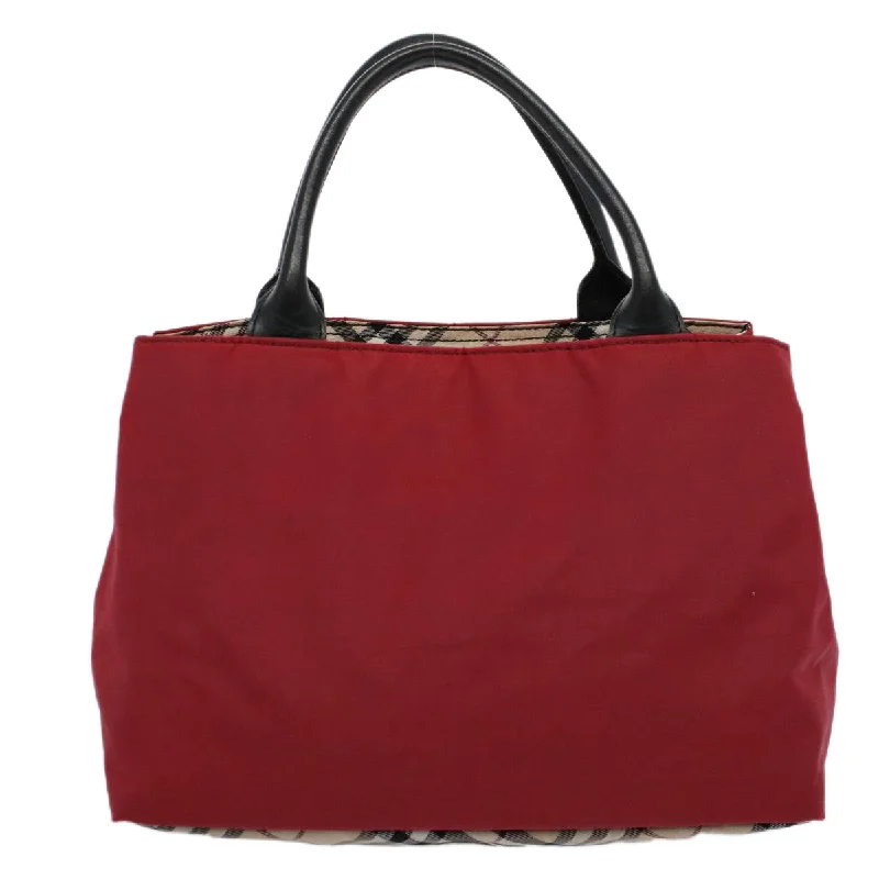 BURBERRY Hand Bag Nylon Red  yb435