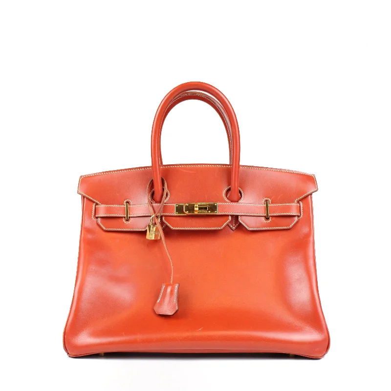 HERMÈS - Birkin 35 en cuir box