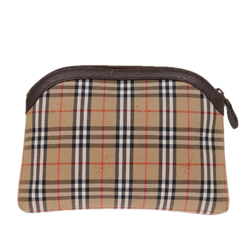 BURBERRY Haymarket Clutch Bag