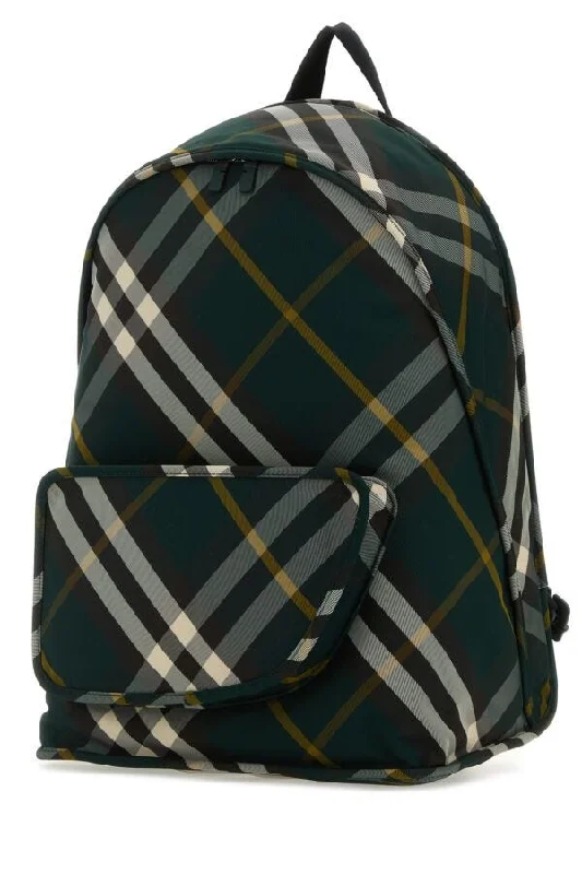 Burberry Man Printed Nylon Shield Backpack