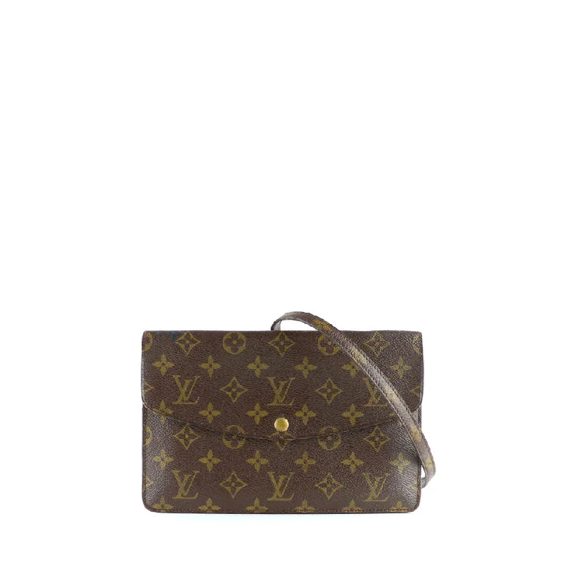 LOUIS VUITTON - Pochette Double Rabat en toile monogramme