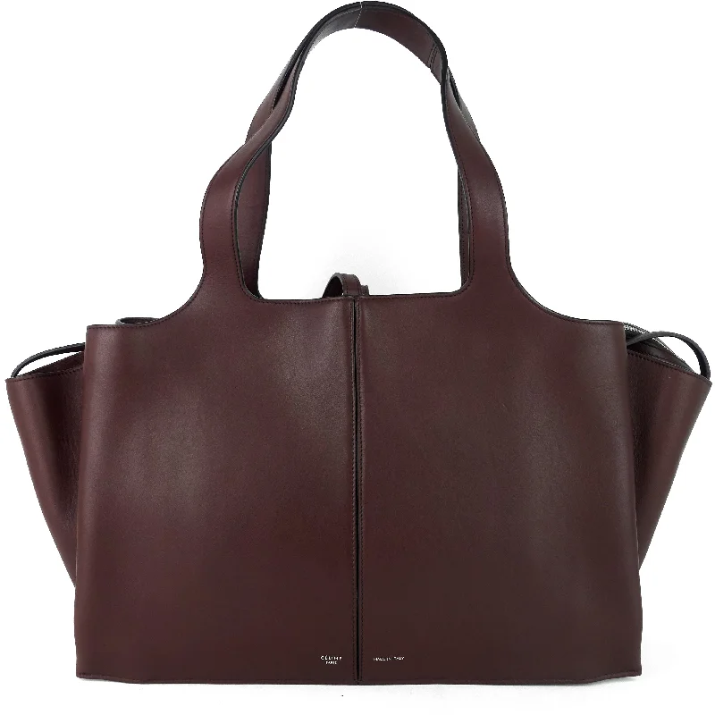 Tri-Fold Medium Calf Leather Bag