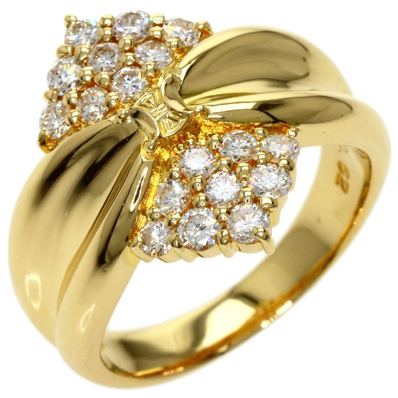 Celine diamond ring K18 yellow gold Ladies