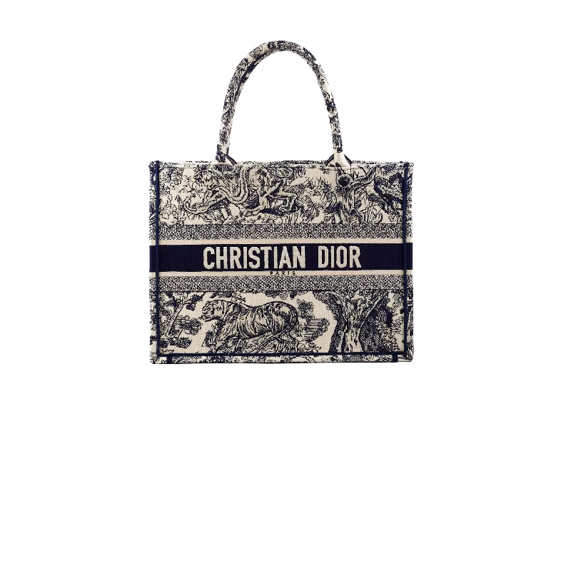 Christian Dior Book Tote Medium Navy