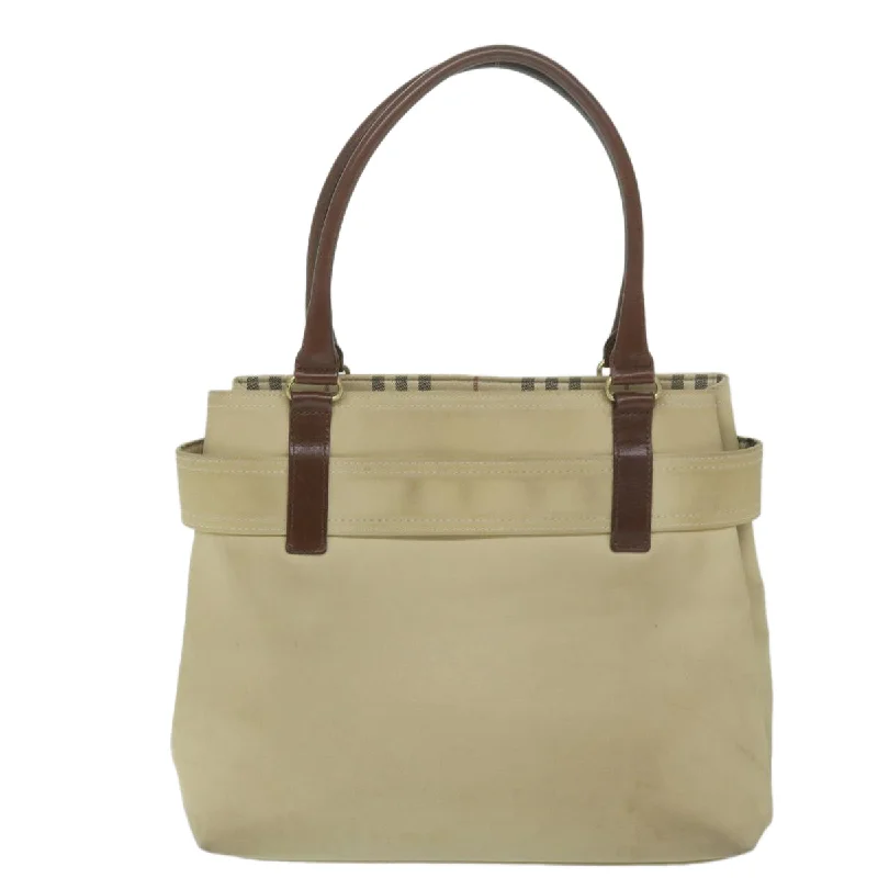 BURBERRY Hand Bag Canvas Beige  yk10080