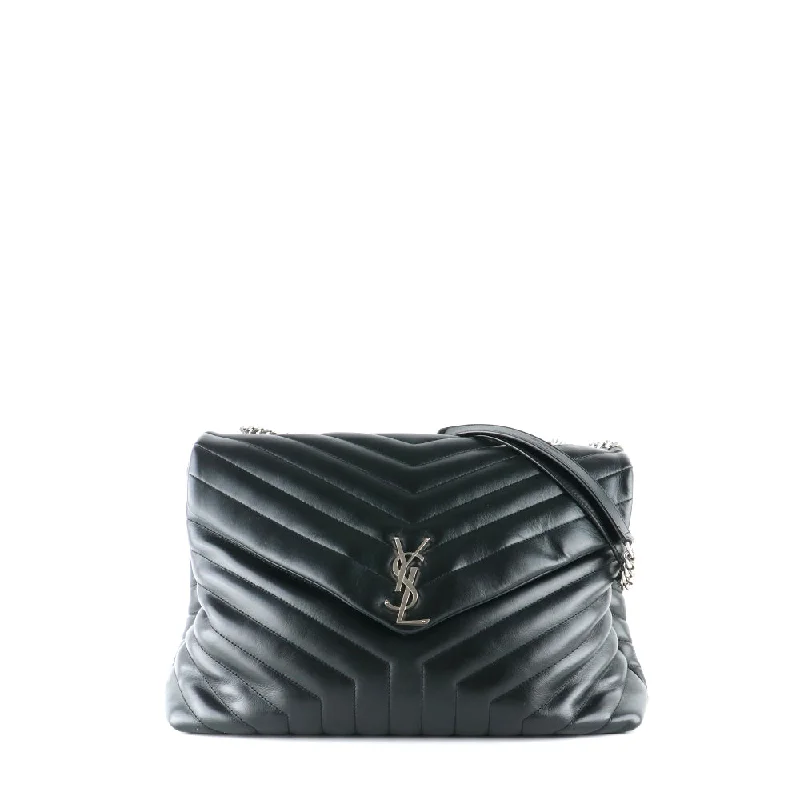 SAINT LAURENT - Sac à épaule Loulou large en cuir matelassé