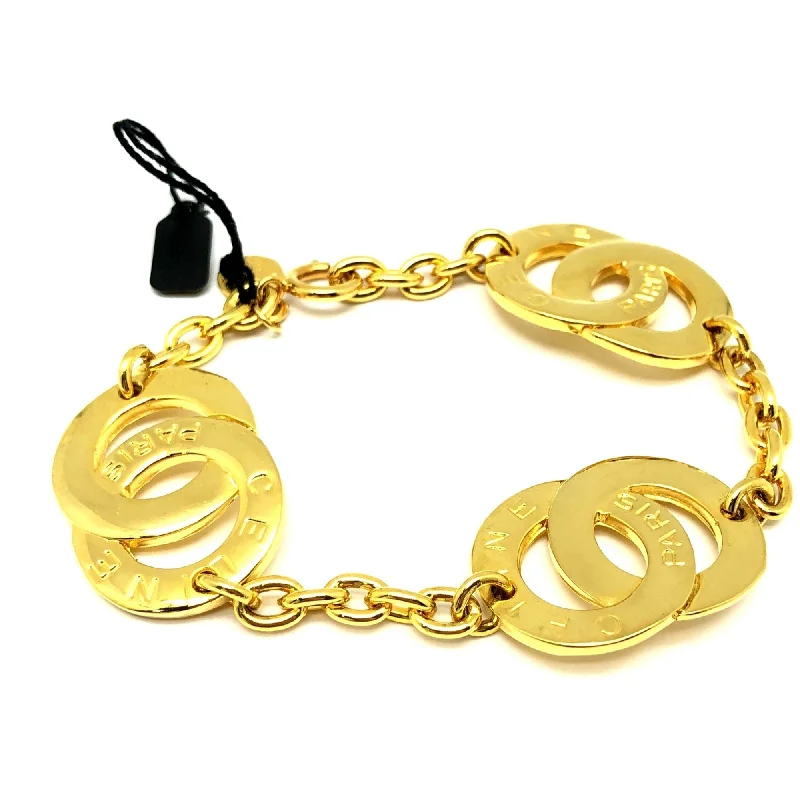 Celine Bracelet Circle Logo Gold Women's Accessories