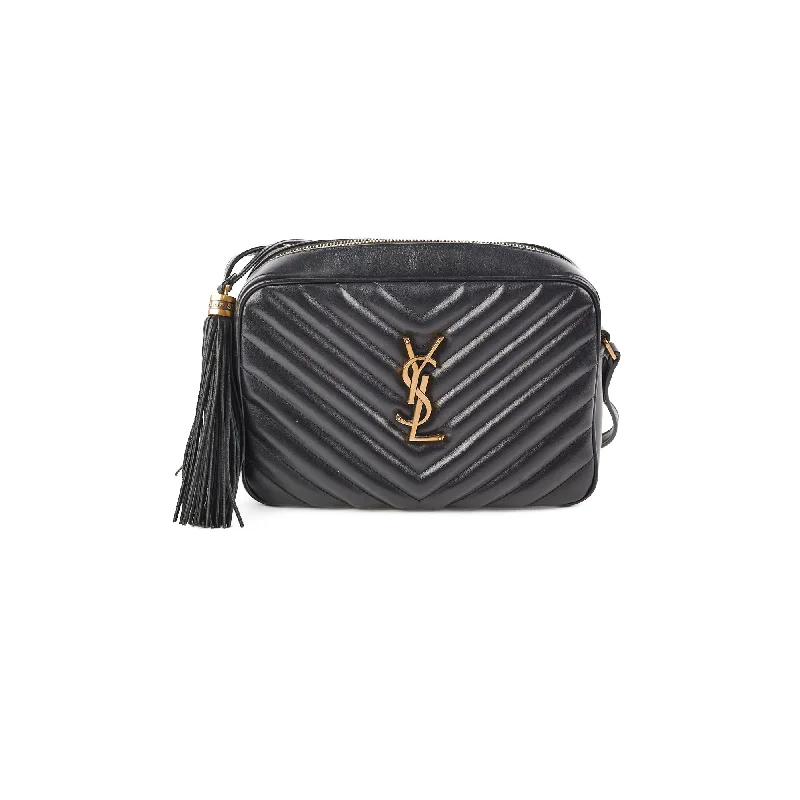 Saint Laurent College Camera Black Crossbody Bag