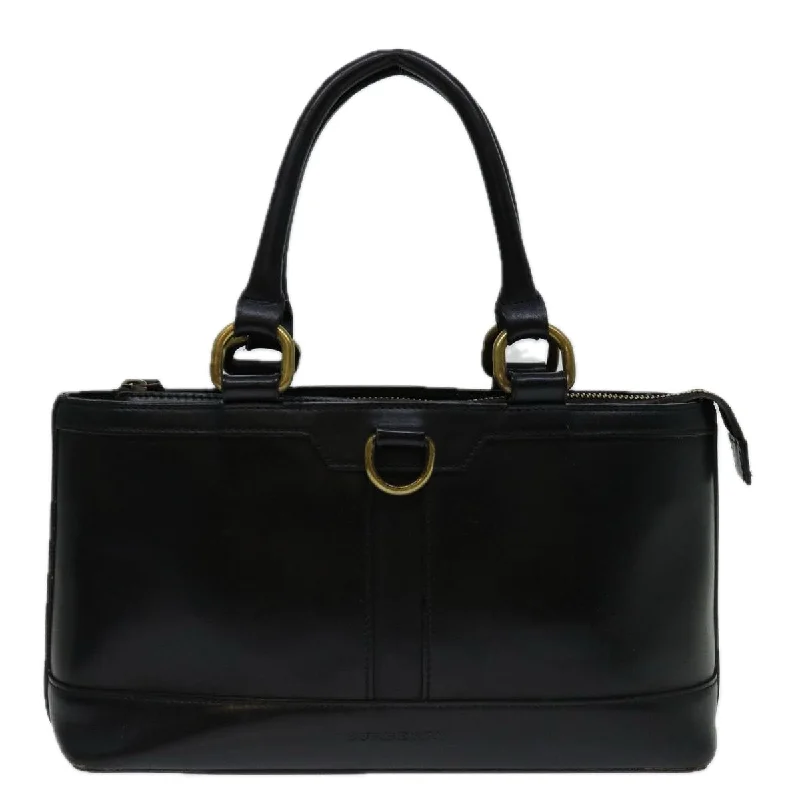 BURBERRY Hand Bag Leather Black  bs13097