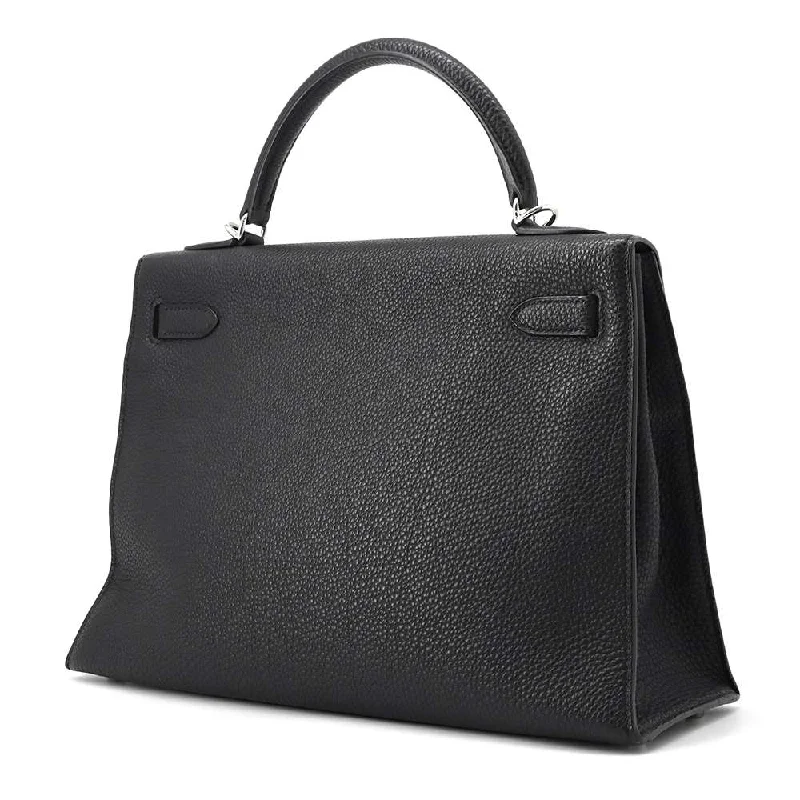 HERMES Kelly Sellier Black Togo Leather Size 32