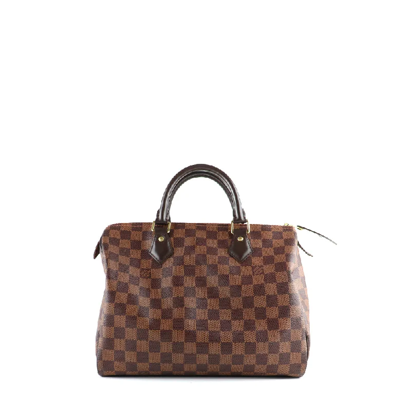 LOUIS VUITTON - Sac à main Speedy 30 en toile Damier Ébène