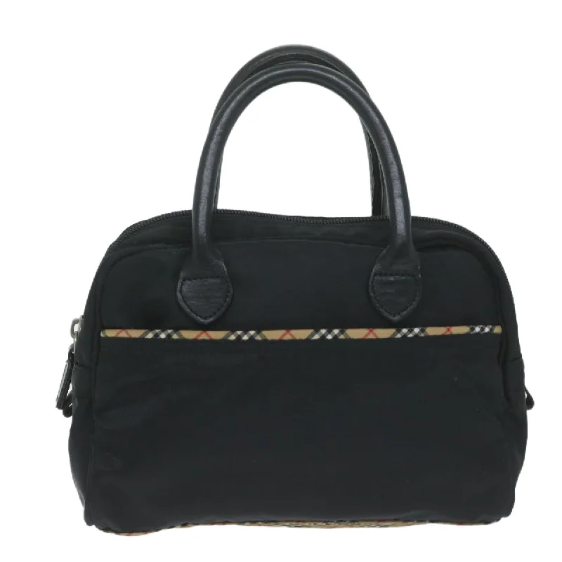 BURBERRY Hand Bag Nylon Black  ti1471