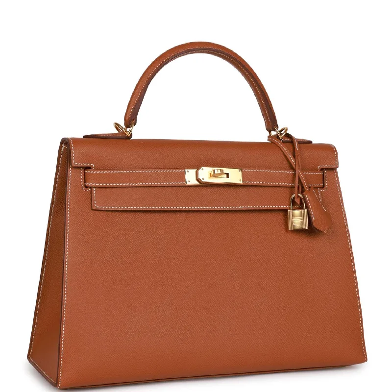 Hermes Kelly Sellier 32 Gold Epsom Gold Hardware