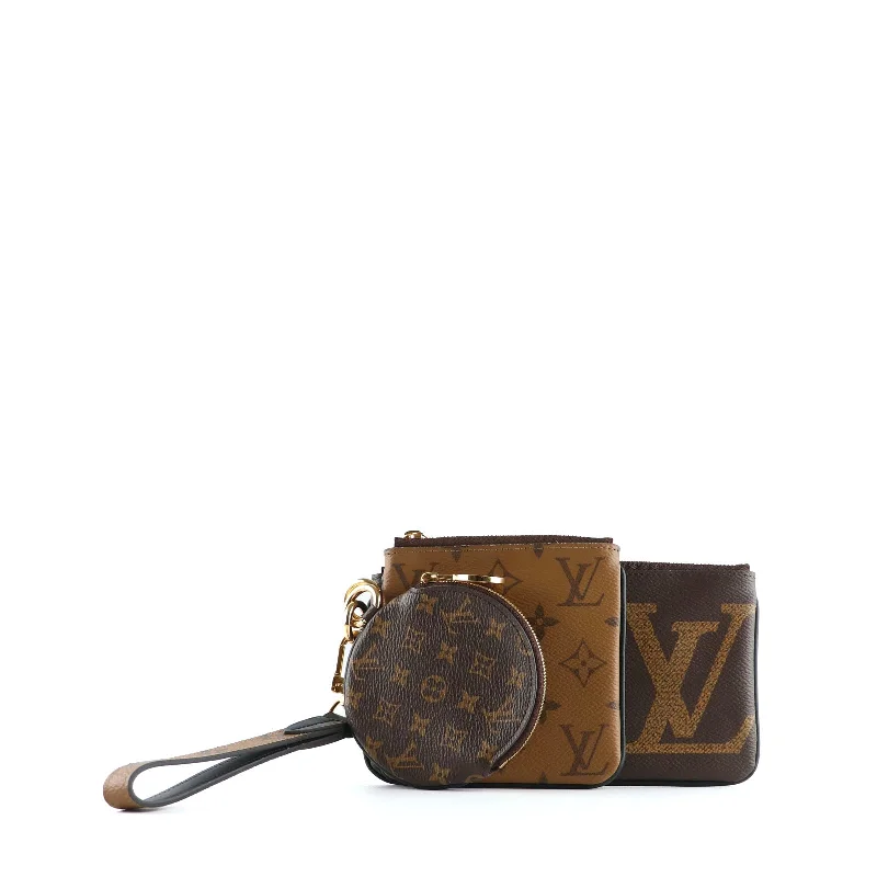 LOUIS VUITTON - Pochette triple en toile monogramme