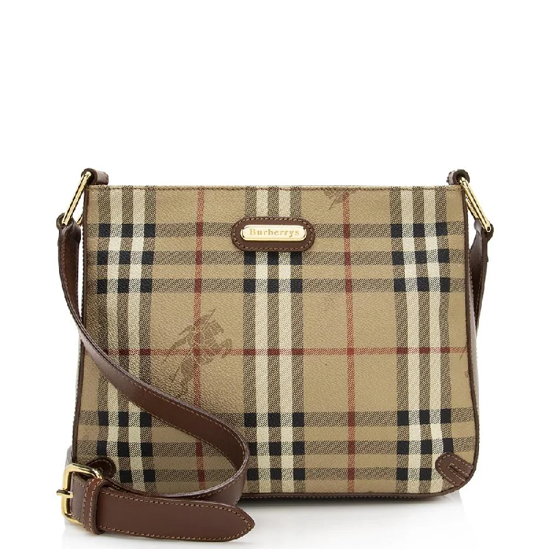 Burberry Vintage Haymarket Check Barnard Shoulder Bag (SHF-13358)