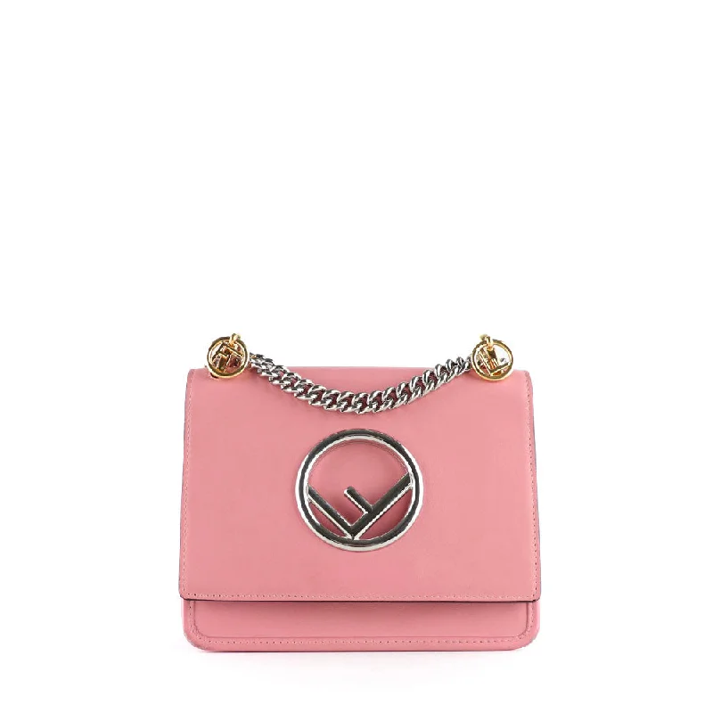 FENDI - Sac à bandoulière Kan I en cuir lisse rose