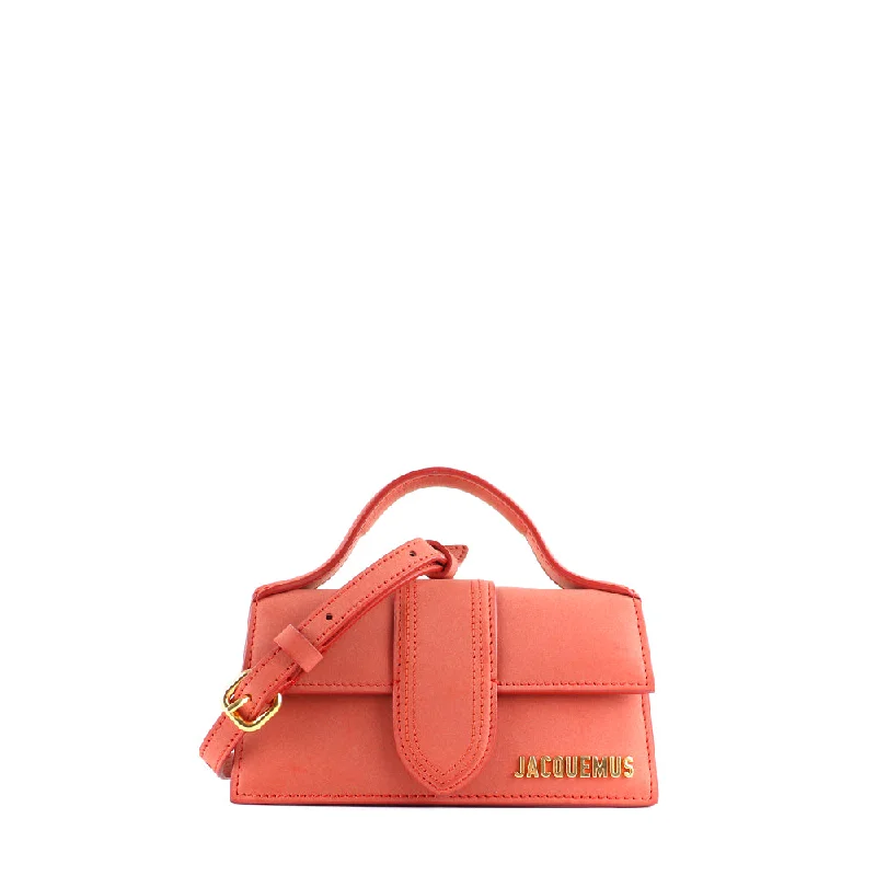 JACQUEMUS - Sac à bandoulière Bambino en nubuck terracota