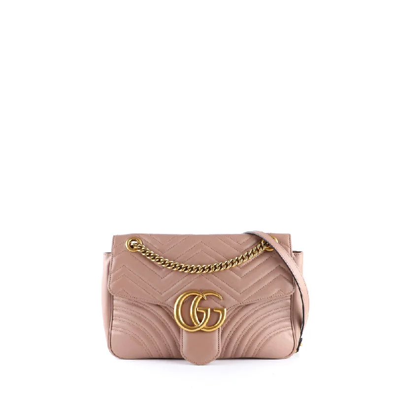 GUCCI - Sac à épaule GG Marmont Medium en cuir