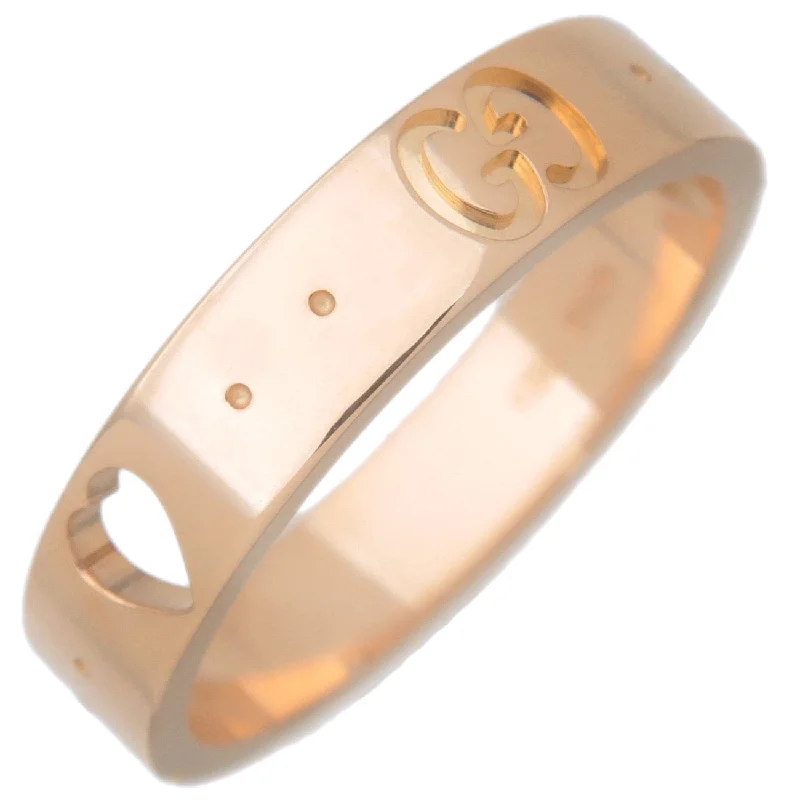 GUCCI Icon Amour Ring K18PG 750PG Rose Gold US5.0-5.5 EU50