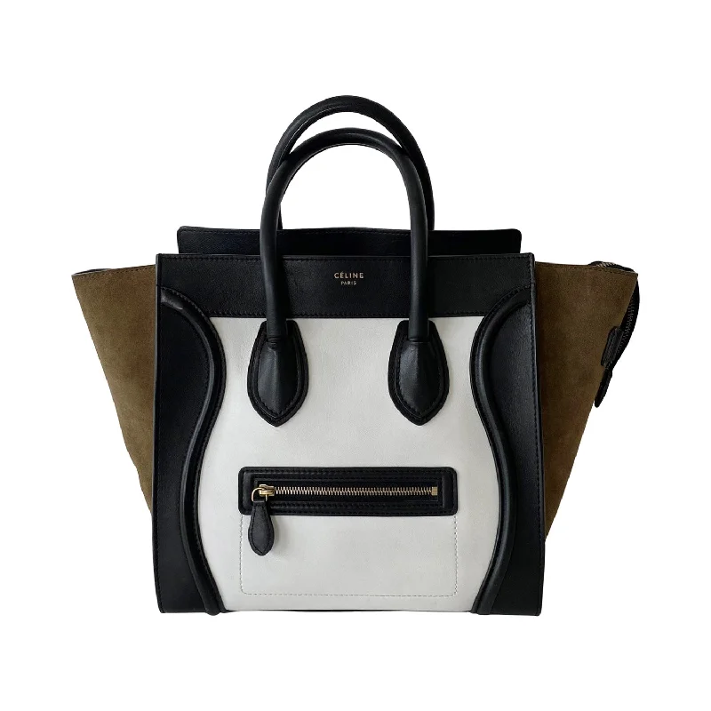 Céline Tricolor Mini Luggage Tote Bag