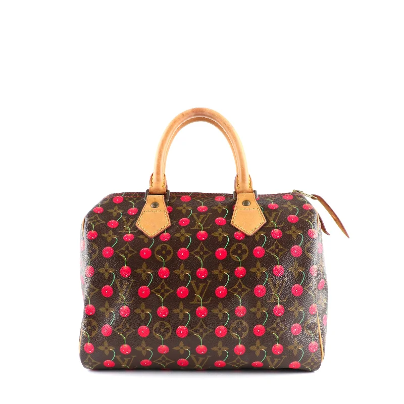 LOUIS VUITTON - Sac à main Speedy 25 en toile monogramme Murakami Cerises