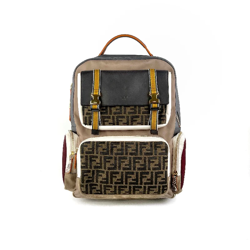 Fendi Patchwork Monogram Backpack