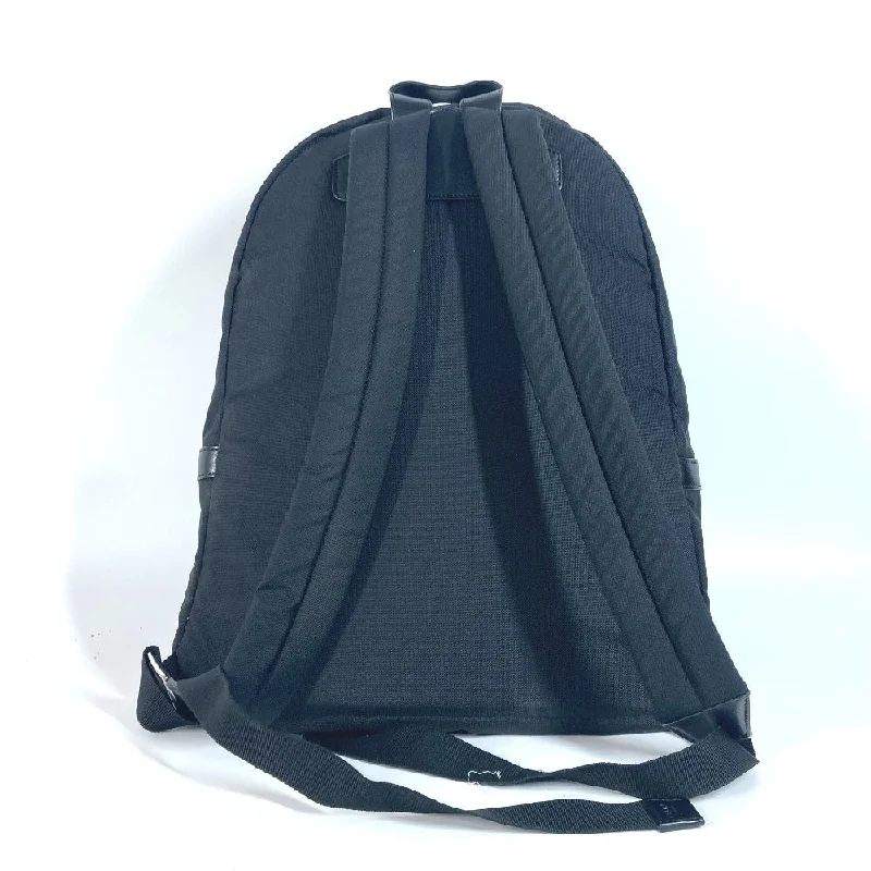 CELINE Backpack Nylon, Leather black logo mens Used