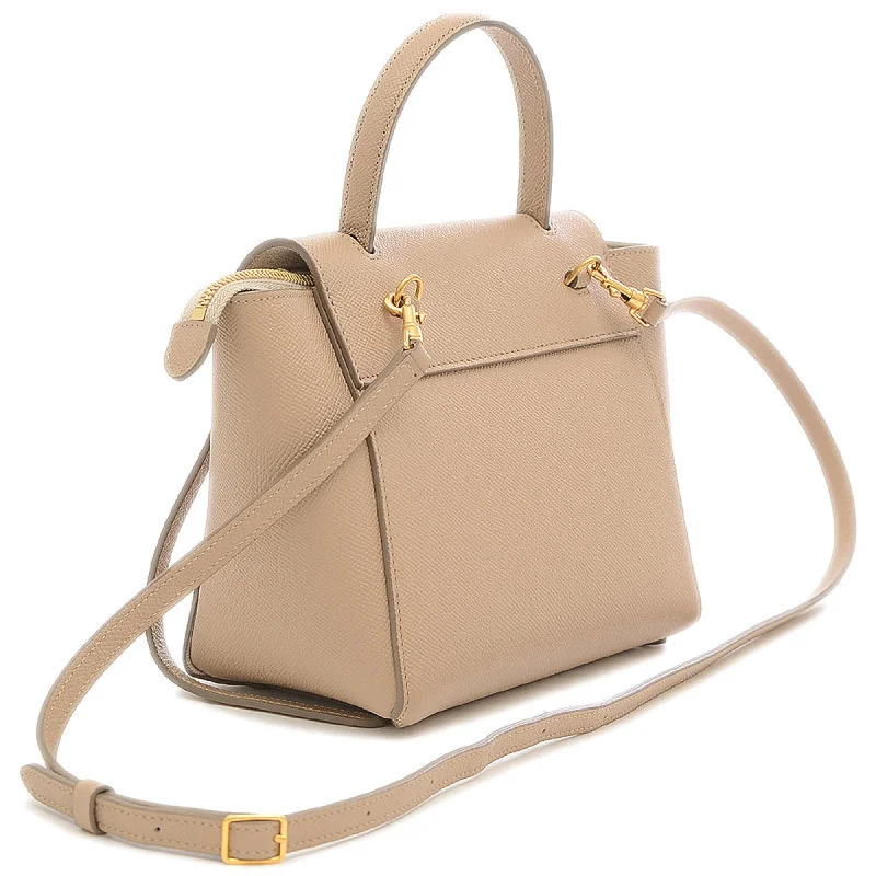 Celine Belt Bag Nano 2Way Leather Light Taupe Gold Hardware 189003