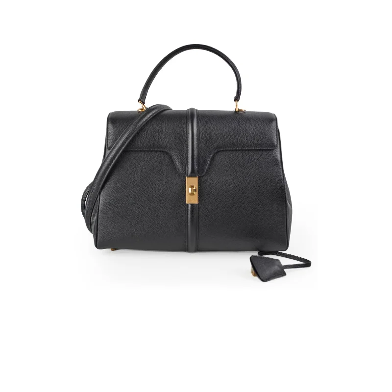 Celine 16 Classique Black Grained Calfskin