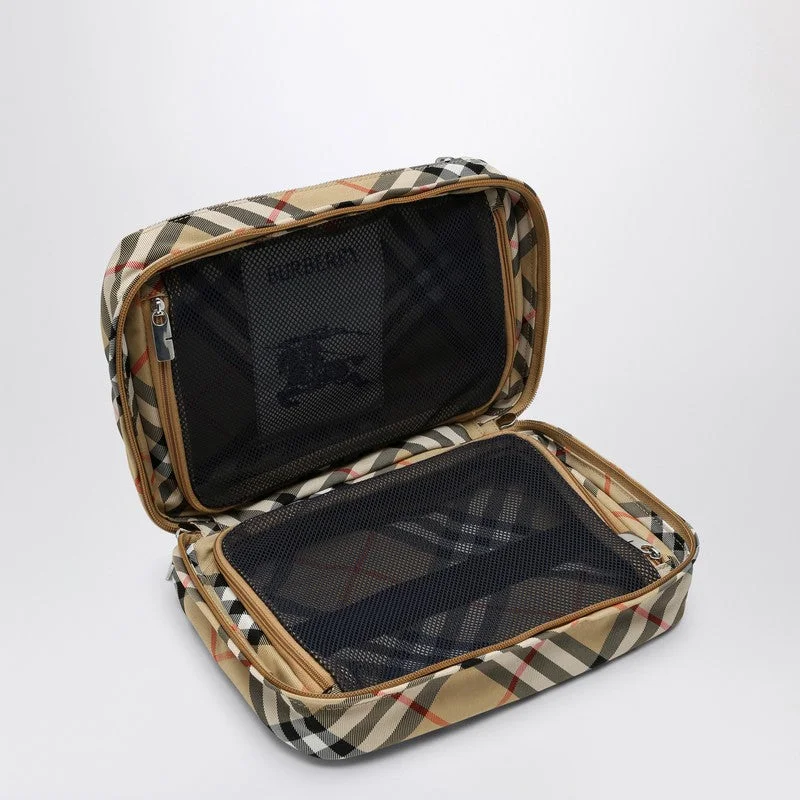 Burberry Check Travel Pouch Men