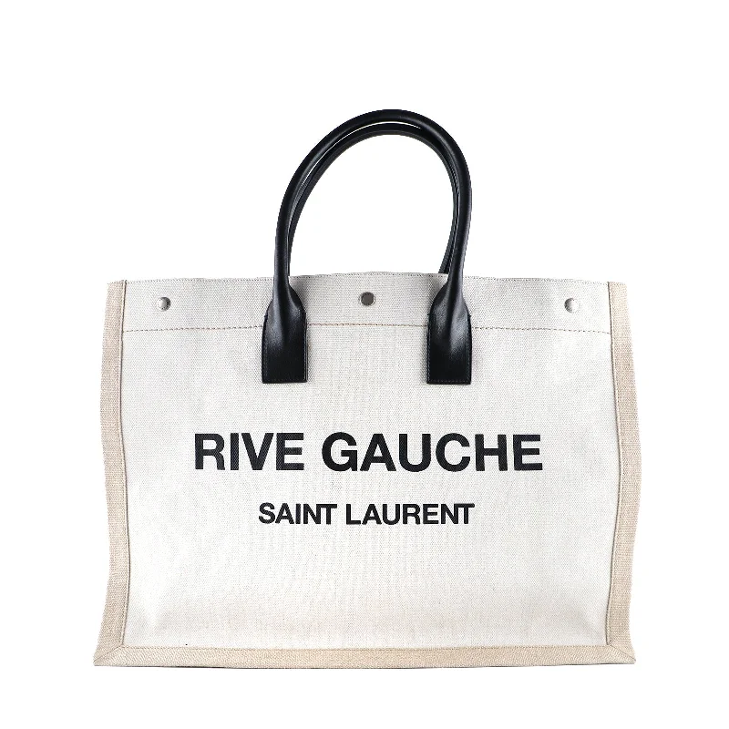 SAINT LAURENT - Sac cabas Rive Gauche en toile