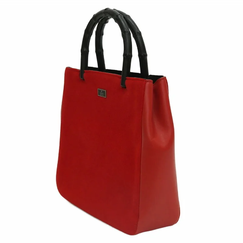 GUCCI Bamboo Handbag 002/1061 Red Ladies