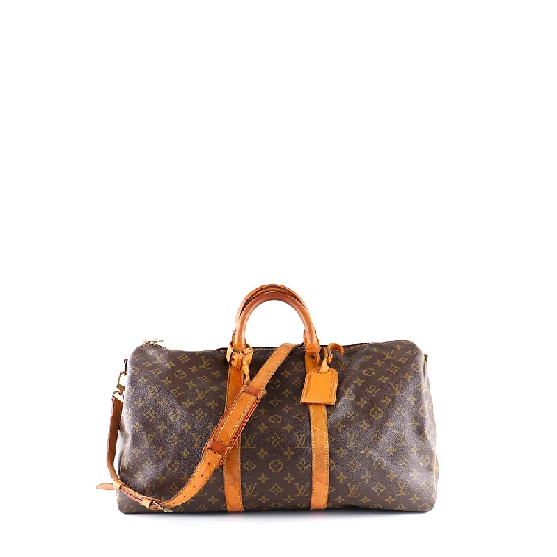 LOUIS VUITTON - Sac de voyage Keepall 50 avec bandoulière vintage