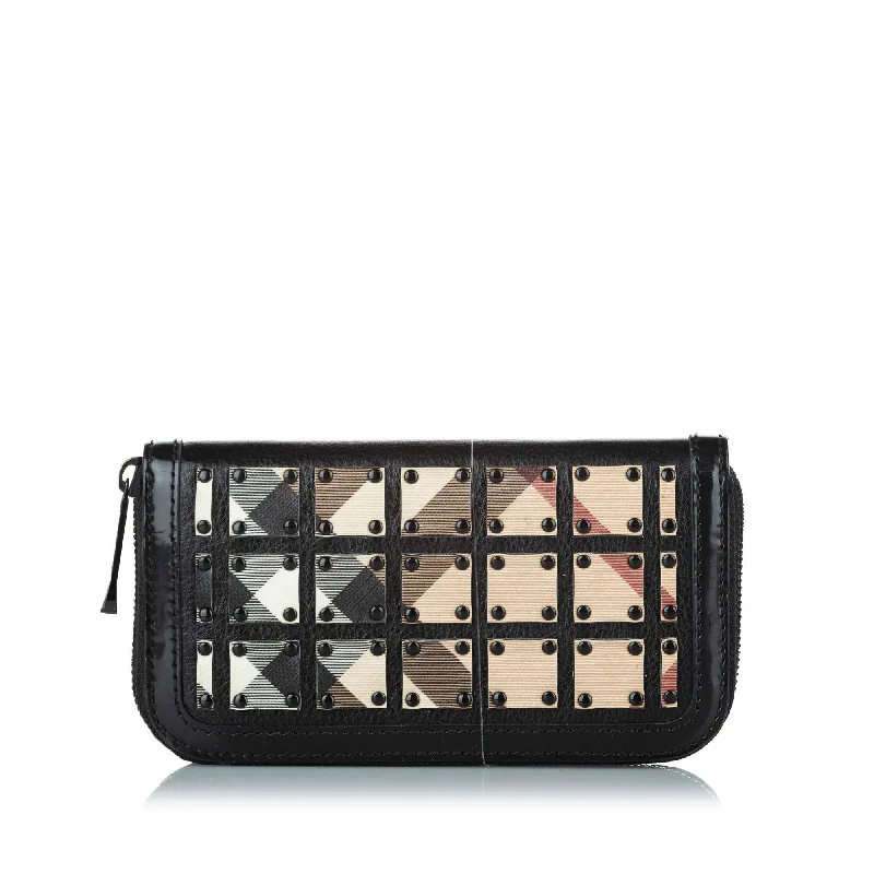 Burberry Supernova Check Leather Clutch Bag (SHG-18374)