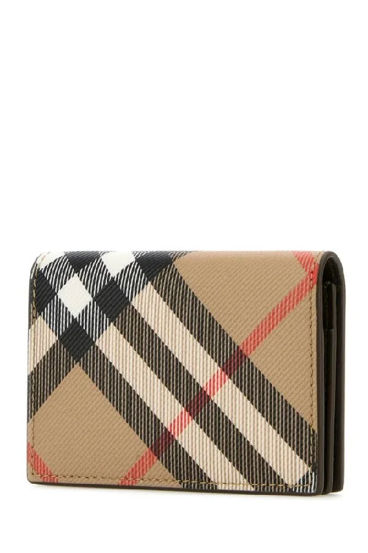 Burberry Man Printed E-Canvas Card Holder