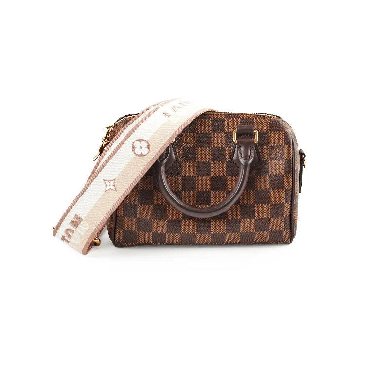 Louis Vuitton Speedy 20 Damier Ebene Canvas 2024 Microchip